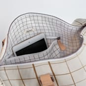 "Montauk" - Fillmore Duffle in Cocoa by Carolyn Nicks - Interior Front