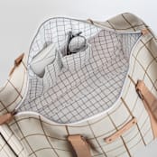 "Montauk" - Fillmore Duffle in Cocoa by Carolyn Nicks - Interior Back