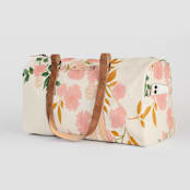"Botanical Cascade" - Fillmore Duffle in Peony by Erin German - Side Pocket