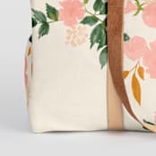 "Botanical Cascade" - Fillmore Duffle in Peony by Erin German - Fabric Detail