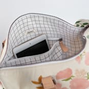 "Botanical Cascade" - Fillmore Duffle in Peony by Erin German - Interior Front