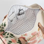 "Botanical Cascade" - Fillmore Duffle in Peony by Erin German - Interior Back