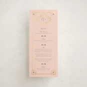 "Princess" - Foil-Pressed Menus in Pine by Claudia Orengo - Front
