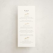 "tompouce" - Foil-Pressed Menus in Diamond by chocomocacino - Front