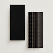 "Black Tie Affair" - Foil-Pressed Menus in Onyx by Hooray Creative - Back of Card Options