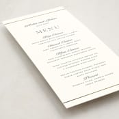 "Opulence" - Foil-Pressed Menus in Pearl by Stacey Meacham - Detail