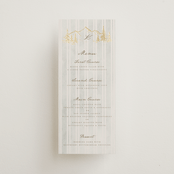 "Mountain Love" - Foil-Pressed Menus in Dew by Petra Kern - Front