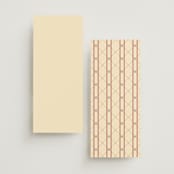 "Woven" - Foil-Pressed Menus in Navy by Baumbirdy - Back of Card Options