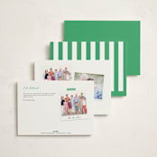 "Crossed Keys" - Foil-Pressed Moving Announcements in Grass by mo kelley - Back of Card Options