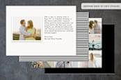 "Bright Border" - Wedding Announcements in Gold by kelli hall - Back of Card Options