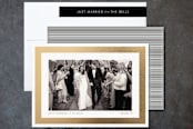 "Bright Border" - Wedding Announcements in Gold by kelli hall - Assembled