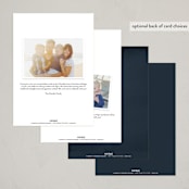 "Refinement" - Party Invitations in Midnight by Jennifer Lew - Back of Card Options