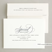 "Refinement" - Party Invitations in Midnight by Jennifer Lew - FREE Recipient Addressing