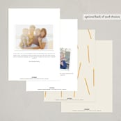 "Floral Cake" - Party Invitations in Cream by Vera Lim - Back of Card Options