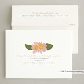 "Floral Cake" - Party Invitations in Cream by Vera Lim - FREE Recipient Addressing