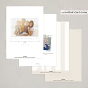 "marbled elegance" - Party Invitations in Dove by Carolyn Nicks - Back of Card Options