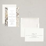"marbled elegance" - Party Invitations in Dove by Carolyn Nicks - Assembled