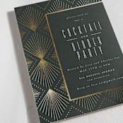 "Deco pattern" - Party Invitations in Onyx by Ana de Sousa - Detail