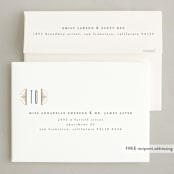 "Deco pattern" - Party Invitations in Onyx by Ana de Sousa - FREE Recipient Addressing