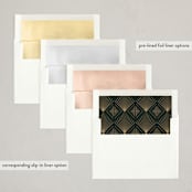 "Deco pattern" - Party Invitations in Onyx by Ana de Sousa - Envelope Liner Options