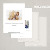 "Surround" - Party Invitations in Sand by Nicole Walsh - Back of Card Options