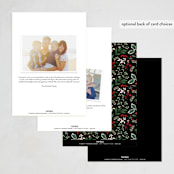 "Holiday Bash" - Party Invitations in Ebony by Susan Moyal - Back of Card Options