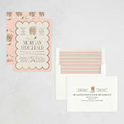 "Dancing Boots" - Party Invitations in Blush by Heather Schertzer - Assembled
