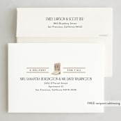 "Dancing Boots" - Party Invitations in Blush by Heather Schertzer - FREE Recipient Addressing