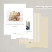 "Fancy Feast" - Party Invitations in Vanilla by Spinsugar - Back of Card Options