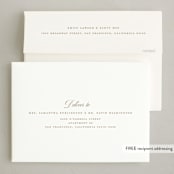 "Fancy Feast" - Party Invitations in Vanilla by Spinsugar - FREE Recipient Addressing