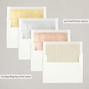 "Fancy Feast" - Party Invitations in Vanilla by Spinsugar - Envelope Liner Options