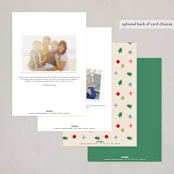 "Holiday Confetti" - Party Invitations in Rainbow by Carolyn MacLaren - Back of Card Options