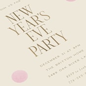 "Confetti Dots" - Party Invitations in Coral by Ellen Schlegelmilch - Detail