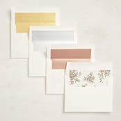 "Reflection" - Party Invitations in Porcelain by Leah Bisch - Envelope Liner Options
