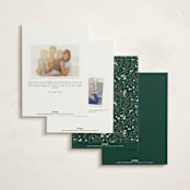 "Illuminated Storybook" - Party Invitations in Evergreen by Alethea and Ruth - Back of Card Options
