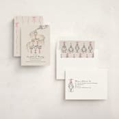"Sparkling Champagne Tower" - Party Invitations in Petal by Jackie Crawford - Assembled