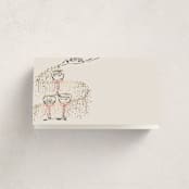"Sparkling Champagne Tower" - Foil-Pressed Party Place Cards in Petal by Jackie Crawford - Blank Front