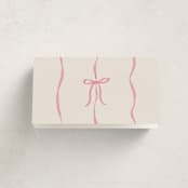 "Sparkling Champagne Tower" - Foil-Pressed Party Place Cards in Petal by Jackie Crawford - Folded Back of Card