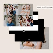 "Gold Notes" - Personalized Stationery Cards in Midnight by Carrie ONeal - Back of Card Options