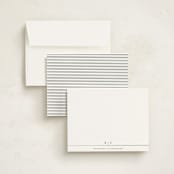 "Modern" - Personalized Stationery Cards in Noir by Juliana Zimmermann - Assembled
