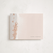 "Brushed Edge" - Personalized Stationery Cards in Mystic by Jennifer Postorino - Front