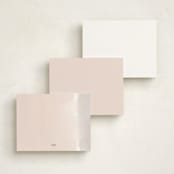 "Brushed Edge" - Personalized Stationery Cards in Mystic by Jennifer Postorino - Back of Card Options