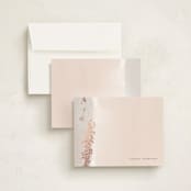 "Brushed Edge" - Personalized Stationery Cards in Mystic by Jennifer Postorino - Assembled