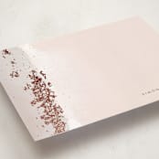 "Brushed Edge" - Personalized Stationery Cards in Mystic by Jennifer Postorino - Detail