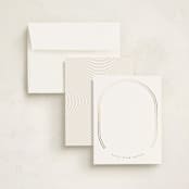 "opaline" - Personalized Stationery Cards in Snow by chocomocacino - Assembled