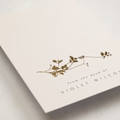 "Mist" - Personalized Stationery Cards in Ivory by Kelly Schmidt - Detail