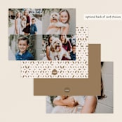"modern formal" - Personalized Stationery Cards in Cream by Benita Crandall - Back of Card Options