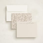 "modern formal" - Personalized Stationery Cards in Cream by Benita Crandall - Assembled