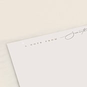 "modern formal" - Personalized Stationery Cards in Cream by Benita Crandall - Detail