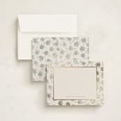 "Bleuets" - Personalized Stationery Cards in Skylight by Gwen Bedat - Assembled